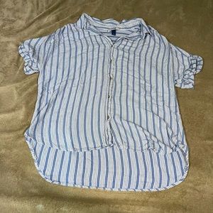 Striped button down shirt
